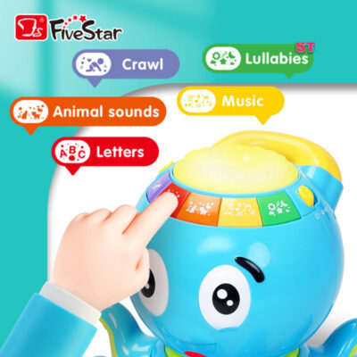 Five Star Musical Crawling Octopus - Mainan Edukatif Anak thumbnail 6