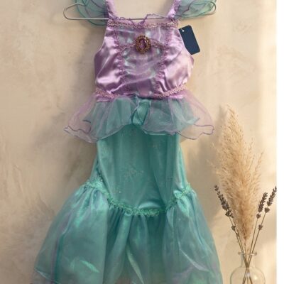 Baju Kostum Princess Ariel Mermaid Anak Dress Gaun Putri Duyung Ungu thumbnail 2