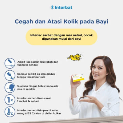 Interlac Probiotik Mini Pack 5 Sachet - Membantu Menjaga Kesehatan Saluran Cerna Anak BPOM thumbnail 3