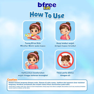 Bfree Kids x Nailoong Micellar Water - Membersihkan tanpa perlu dibilas thumbnail 3