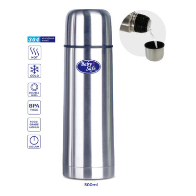 Baby Safe Stainless Steel Vacuum Flask Termos 350ml / 500ml thumbnail 2