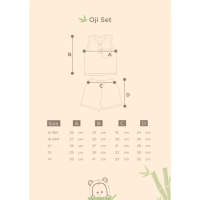 Bamboo And Bub - Oji Set - Setelan Anak Laki Laki / Perempuan thumbnail 4