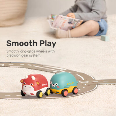 Sakumini Push And Go Car Toy Mainan Mobil Bayi Karakter Hewan Lucu Edukatif Aman Untuk Bayi BPA Free thumbnail 3