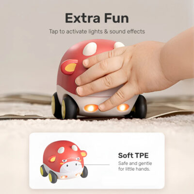 Sakumini Push And Go Car Toy Mainan Mobil Bayi Karakter Hewan Lucu Edukatif Aman Untuk Bayi BPA Free thumbnail 4