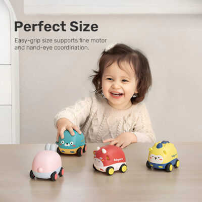 Sakumini Push And Go Car Toy Mainan Mobil Bayi Karakter Hewan Lucu Edukatif Aman Untuk Bayi BPA Free thumbnail 6