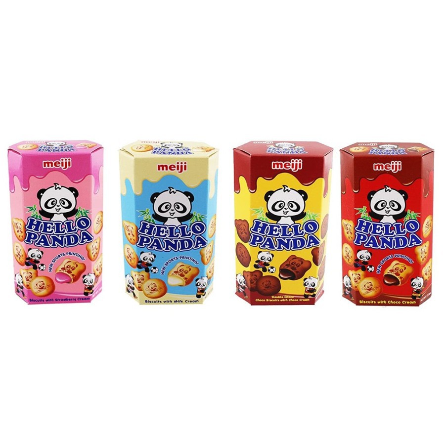 Meiji Hello Panda Biscuit 45gr / makanan ringan biskuit