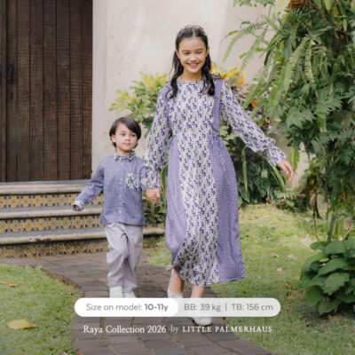 Little Palmerhaus Saraya Teen Girl Gamis Usia 6-14 Tahun - Baju Lebaran 2026 - Gamis Anak Perempuan thumbnail 8