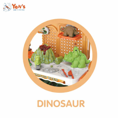 Mainan Meja Playdough Dino World Set 36 PCS – Mainan Dough Anak Edukasi Cetakan Dinosaurus thumbnail 6