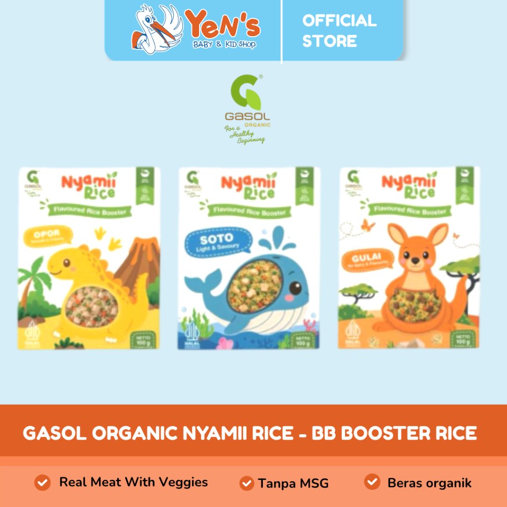 GASOL Organic Nyamii Rice - Beras organik - BB Booster Rice 100GR