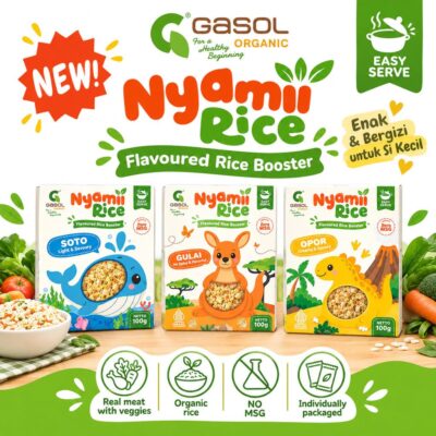 GASOL Organic Nyamii Rice - Beras organik - BB Booster Rice 100GR thumbnail 2