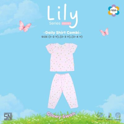 NOVA Lily Nature Series - Daily Shirt - Setelan Baju Anak Perempuan Combi 1-4 Tahun thumbnail 2