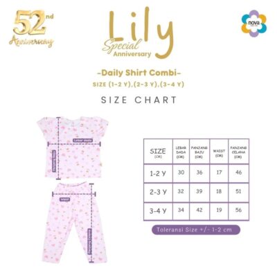 NOVA Lily Nature Series - Daily Shirt - Setelan Baju Anak Perempuan Combi 1-4 Tahun thumbnail 6