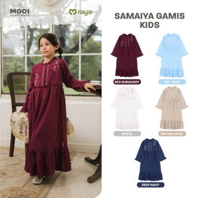 Mooi Dress Anak - Gamis Anak Perempuan Raya Collection Samaiya Gamis ( 1 PCS )