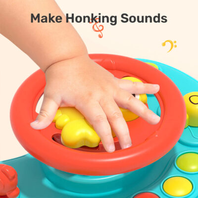 Sakumini Mainan Edukasi Setir Mobil Steering Wheel Musik Stir Simulasi Sensorik Anak Bayi ( 1 Pcs ) thumbnail 4