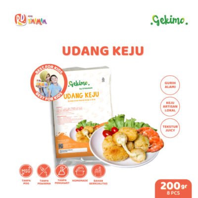 Radaza D'MAMAM Udang Keju Mozzarella 200g No MSG No Pengawet Cemilan Lauk Praktis Anak MPASI Nugget