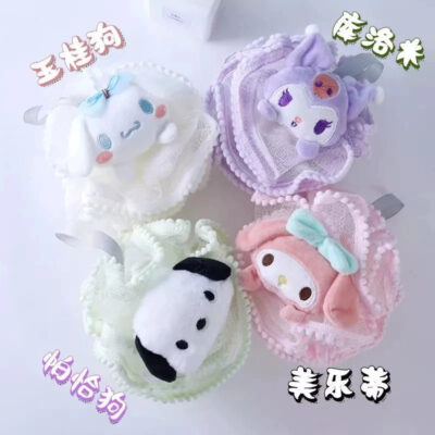 Spons Mandi Lucu Karakter SANRIO/ Showers Puff Sponge Sanrio thumbnail 3