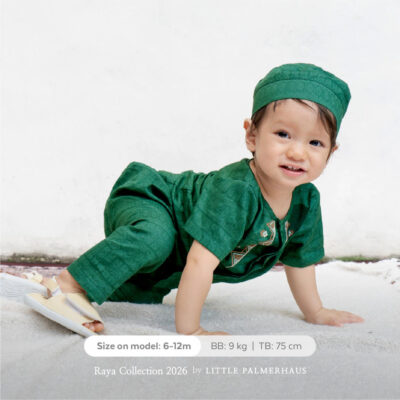 Little Palmerhaus Setelan Baju Koko Bayi - Baju Lebaran 2026 - Rihla Baby Boy Set + Peci thumbnail 2