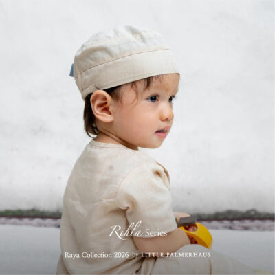 Little Palmerhaus Setelan Baju Koko Bayi - Baju Lebaran 2026 - Rihla Baby Boy Set + Peci thumbnail 3