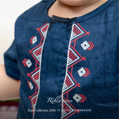 Little Palmerhaus Setelan Baju Koko Bayi - Baju Lebaran 2026 - Rihla Baby Boy Set + Peci thumbnail 5