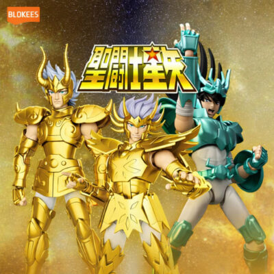 BLOKEES Action Figure Saint Seiya Champion Class Dragon Shiryu/Capricorn Shura/Cancer Deathmast