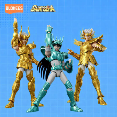 BLOKEES Action Figure Saint Seiya Champion Class Dragon Shiryu/Capricorn Shura/Cancer Deathmast thumbnail 2