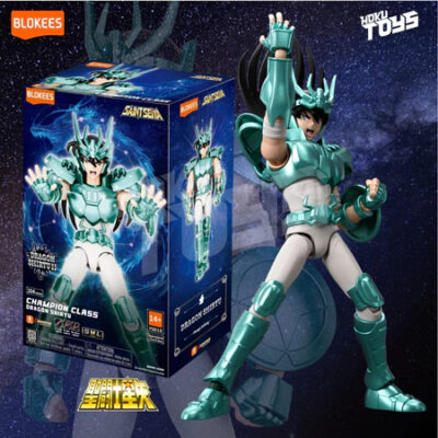 BLOKEES Action Figure Saint Seiya Champion Class Dragon Shiryu/Capricorn Shura/Cancer Deathmast thumbnail 6