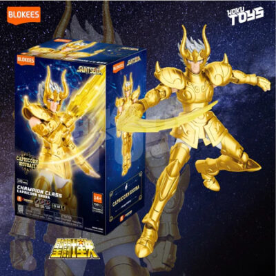 BLOKEES Action Figure Saint Seiya Champion Class Dragon Shiryu/Capricorn Shura/Cancer Deathmast thumbnail 7