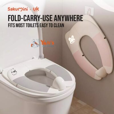 Sakumini Potty Seat Toilet Training Closet Seat Foldable Dudukan Toilet Lipat Portable Anti Slip