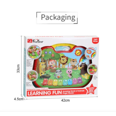 Five Star Cute Animal Reading Machine - Learning Fun Amazing World Of Animals Finger Reader thumbnail 9