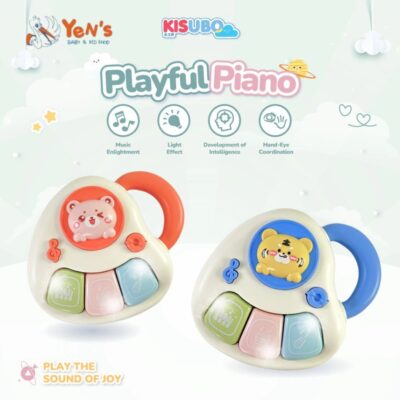 KISUBO Playful Piano | Mainan Musik Musikal Piano Anak dan Bayi | Karakter Beruang dan Harimau SNI