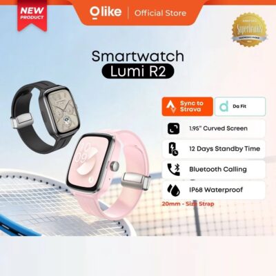 like Smartwatch Lumi R2 Support Sync Strava Large Screen 1.955" Bluetooth Calling IP68 Waterprof