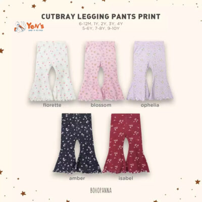 BOHOPANNA Cutbray Legging Pants 3.0 - Celana Legging Anak Perempuan - Bawahan Anak SNI