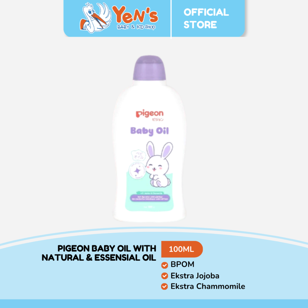 PIGEON Baby Oil With Natural & Essensial Oil 100ML