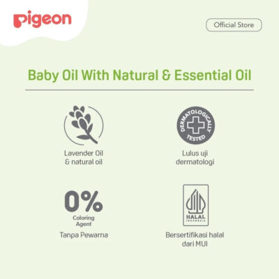 PIGEON Baby Oil With Natural & Essensial Oil 100ML thumbnail 4