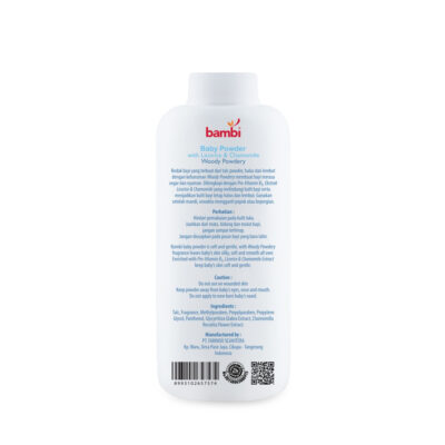 Bambi Baby Powder 250gr Bedak Bayi Tabur Kulit Normal - Sensitif thumbnail 4