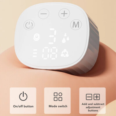 Sakumini Pompa Asi Elektrik Wearable Hands Free Breast Pump Electric White thumbnail 8