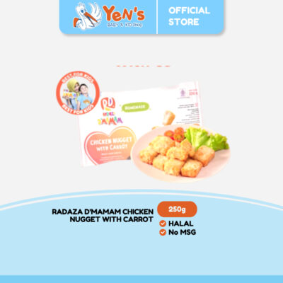 Radaza D'MAMAM Chicken Nugget with Carrot 250g No MSG Cemilan Lauk Praktis Anak MPASI BPOM & HALAL