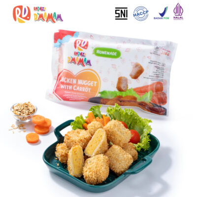 Radaza D'MAMAM Chicken Nugget with Carrot 250g No MSG Cemilan Lauk Praktis Anak MPASI BPOM & HALAL thumbnail 4