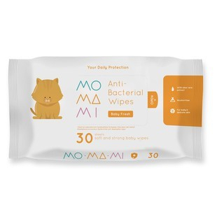 Momami Anti Bacterial Wipes / Tisue Basah (10 / 30 /60 Lembar) thumbnail 5