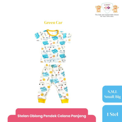 LIBBY Setelan Piyama Panjang Anak Laki Laki Perempuan Motif Unisex (1 stel) Hunter Dreamland thumbnail 2