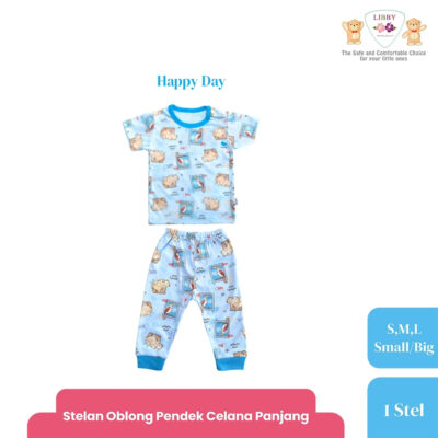 LIBBY Setelan Piyama Panjang Anak Laki Laki Perempuan Motif Unisex (1 stel) Hunter Dreamland thumbnail 4