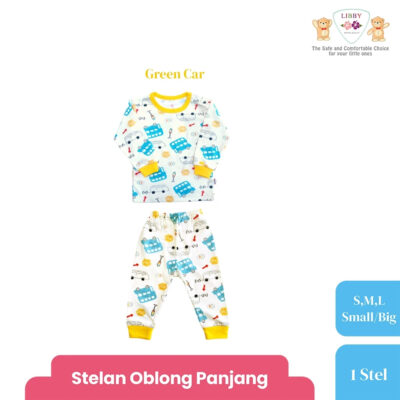 LIBBY Setelan Piyama Panjang Anak Laki Laki Perempuan Motif Unisex (1 stel) Hunter Dreamland thumbnail 5