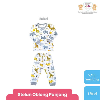 LIBBY Setelan Piyama Panjang Anak Laki Laki Perempuan Motif Unisex (1 stel) Hunter Dreamland thumbnail 6