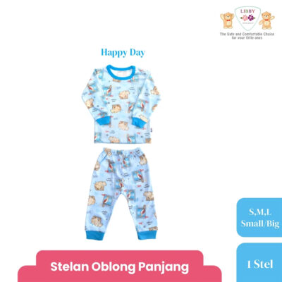 LIBBY Setelan Piyama Panjang Anak Laki Laki Perempuan Motif Unisex (1 stel) Hunter Dreamland thumbnail 7