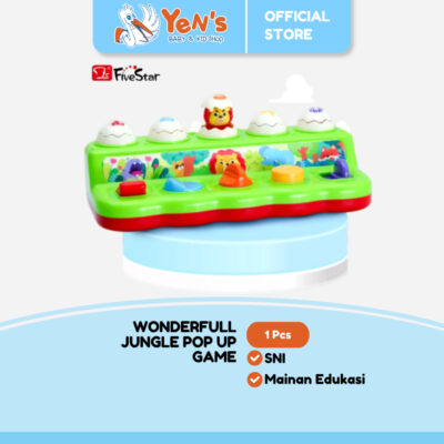 Five Star Montessori Wonderfull Jungle Pop Up Game - Mainan Edukasi Anak