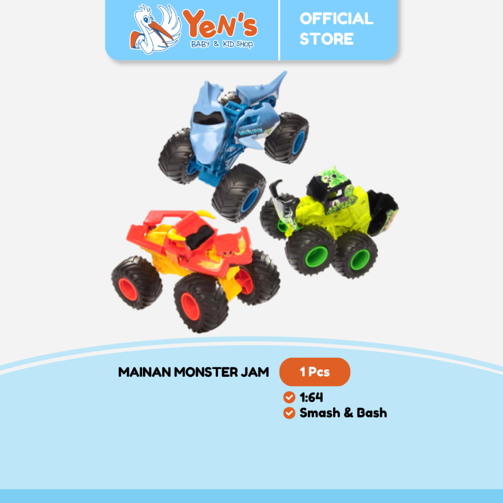 Mainan Monster Jam 1:64 Smash & Bash ( 1 Pcs )