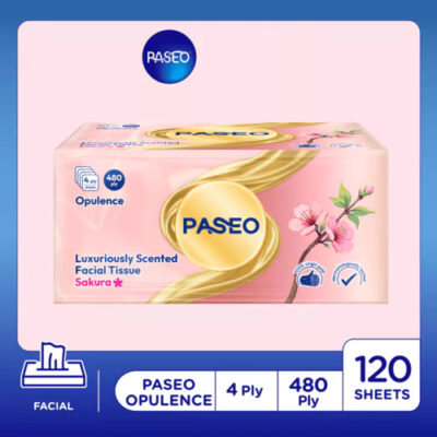 Paseo Opulence Luxuriously M Scented / L Non Scented Facial Tissue Sakura 480 Ply thumbnail 2