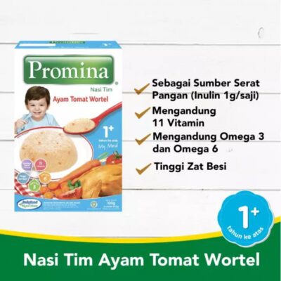 - Promina Nasi Tim Ayam Tomat Wortel 100gr