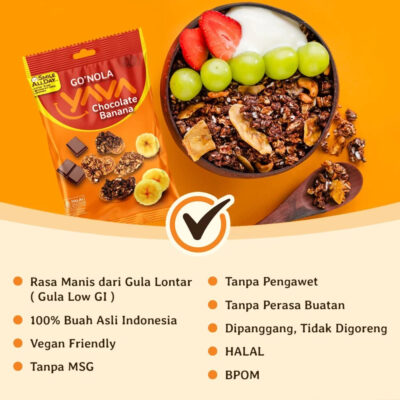 YAVA Go'Nola Chocolate Banana 35g / Triple Berry 35g thumbnail 3