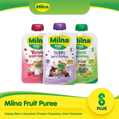 Milna Fruit Puree Imon Kiwi Squeeze / Happy Berry Squeeze / Tummy Dragon Squeeze 80G thumbnail 2